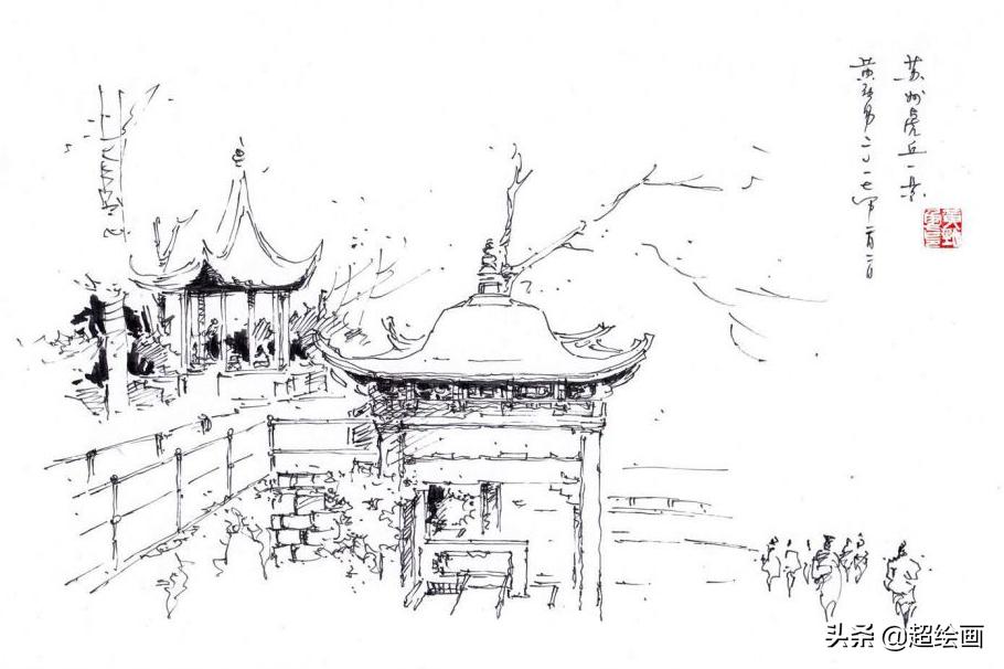 十大顶级钢笔画速写,钢笔速写100幅图片