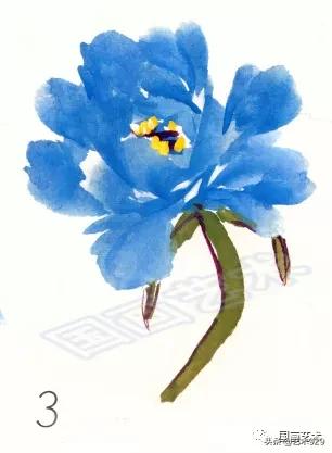 国画技法简单易学的写意牡丹,国画最简单牡丹画法教学视频