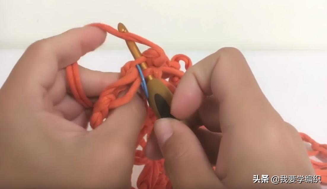 钩针花边袋,手提袋的钩织方法