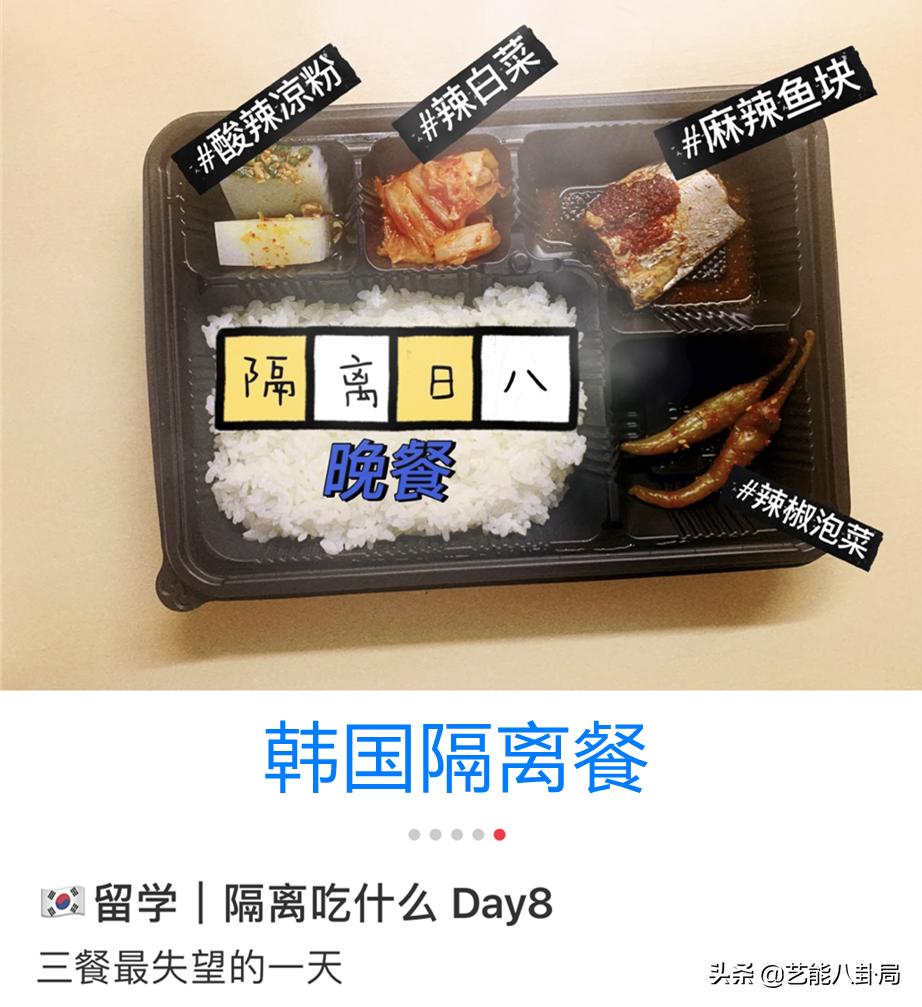 韩国隔离餐的食物,韩国隔离伙食饭菜不够能加不