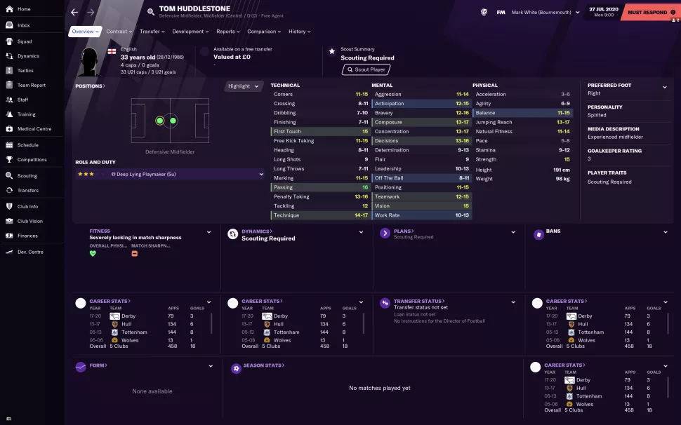 fm2021各位置最好用的球员,fm2021开档必签球员推荐