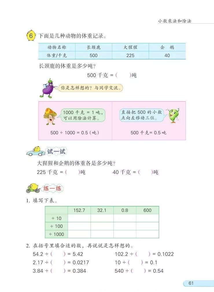 苏教版数学五年级上册电子课本(高清可*载下**),暑假预习用