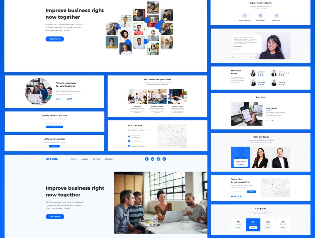 高质量素材模板网站,高质量网站模板