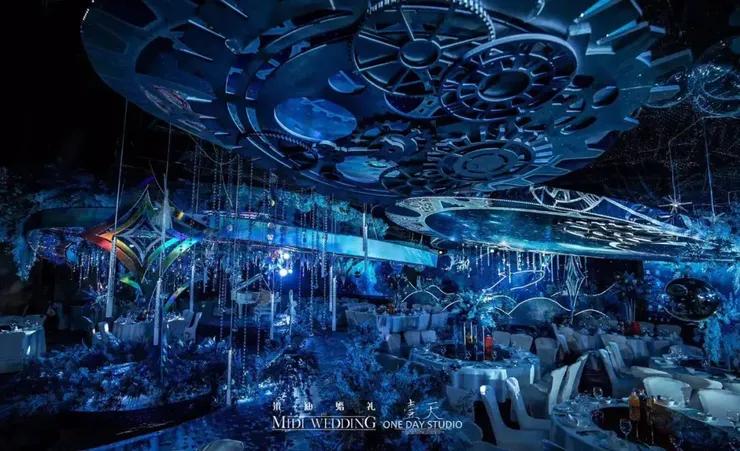 大型浪漫星空婚礼,极至浪漫的草坪婚礼