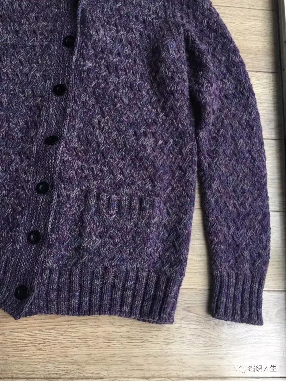 翻领开衫长毛衣棒针编织图解,棒针翻领开衫编织视频