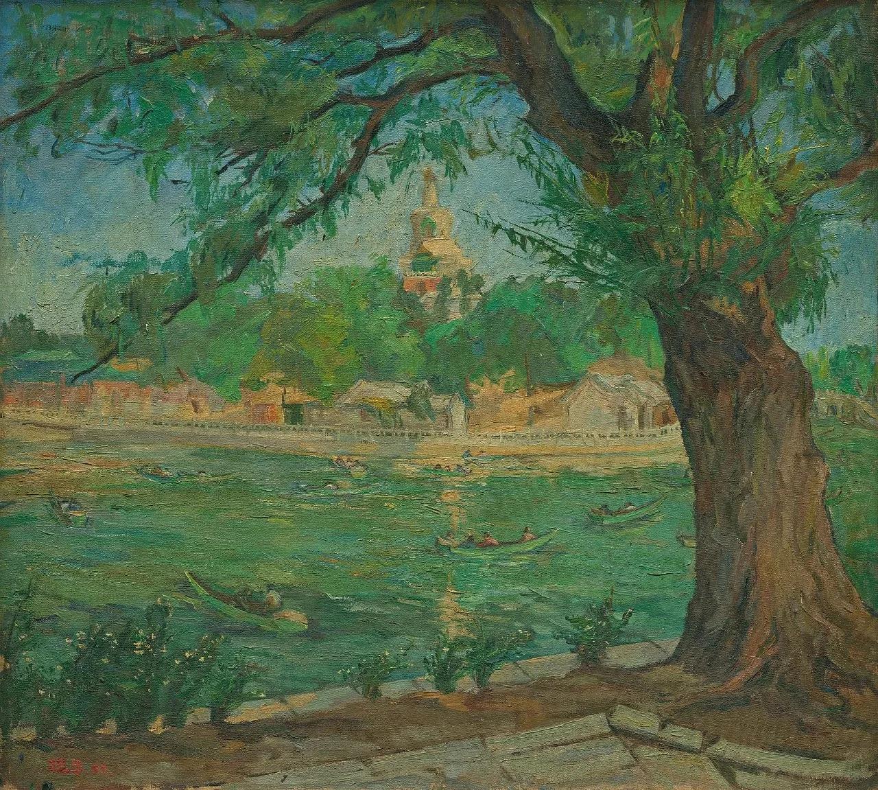 李瑞年油画静物花瓶,中国著名油画风景画前十名