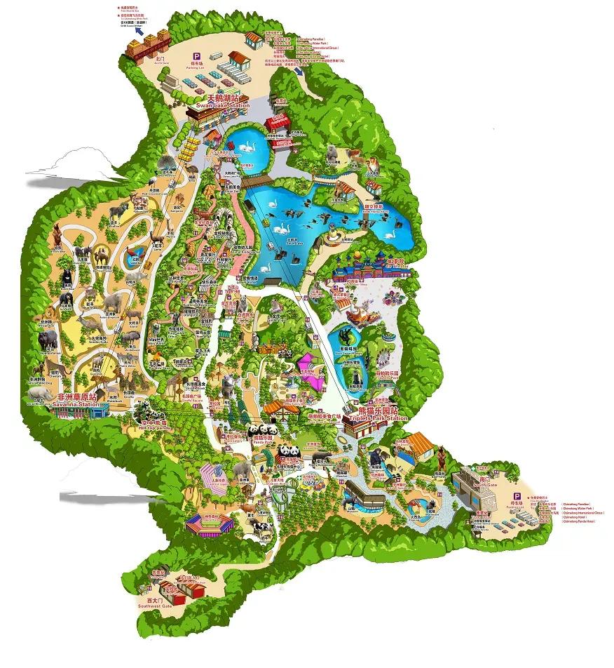长隆野生动物世界广州攻略,长隆野生动物世界攻略南门北门