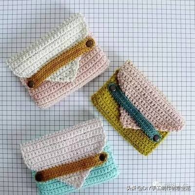 钩漂亮钩针收纳袋,钩笔袋编织教程
