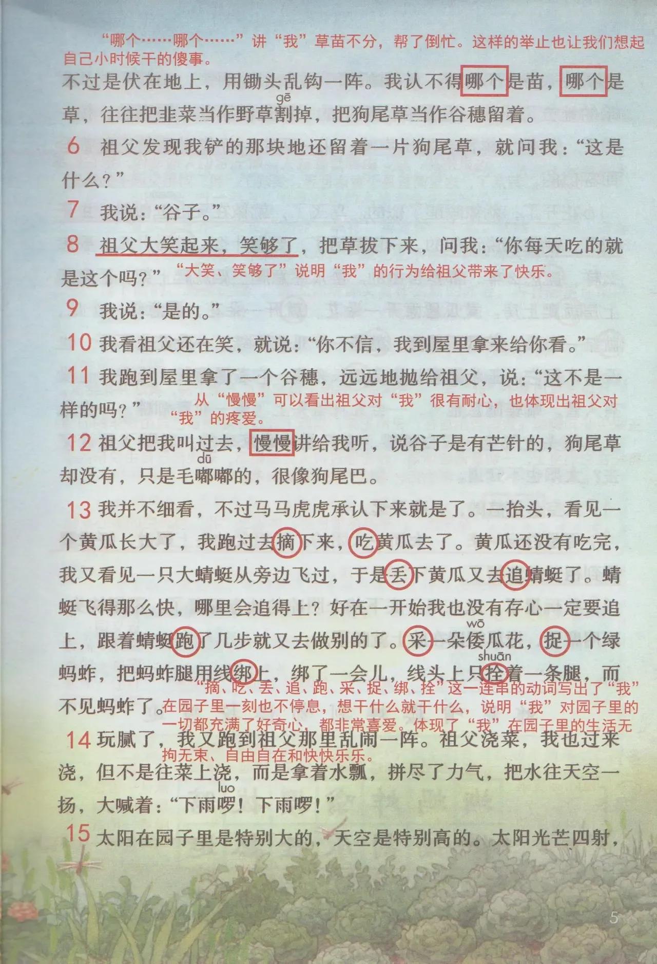 五年级下册第8单元的第22课的笔记,五年级下册语文1到4单元复习笔记