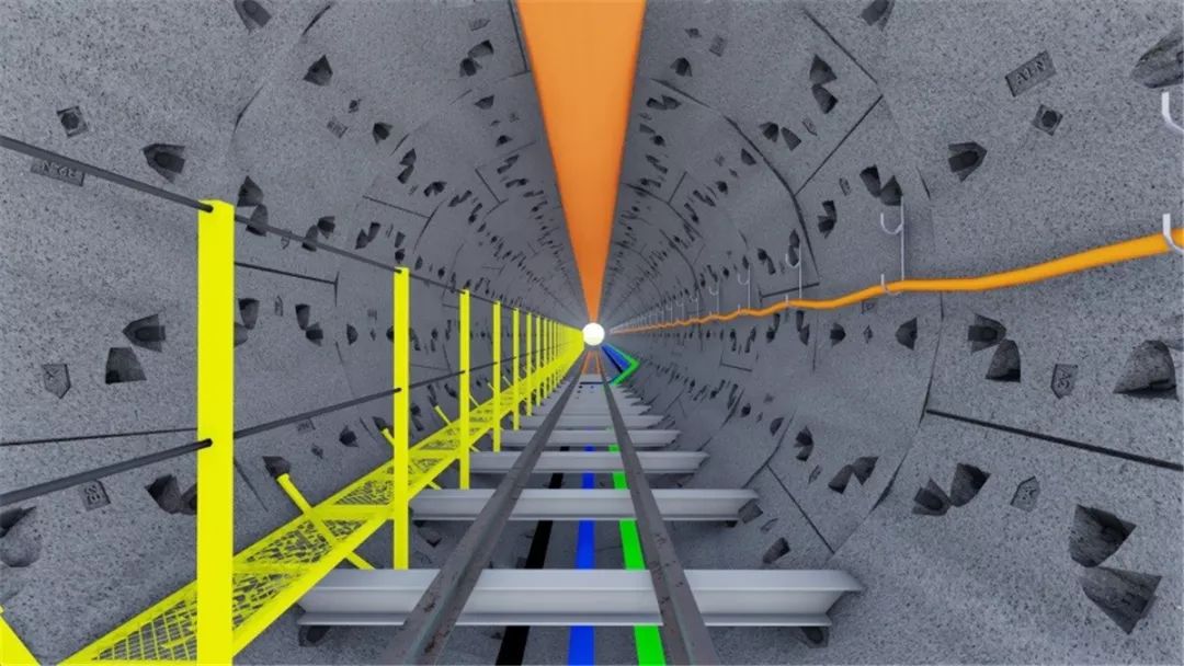 bim隧道全过程演示,污水传输隧道