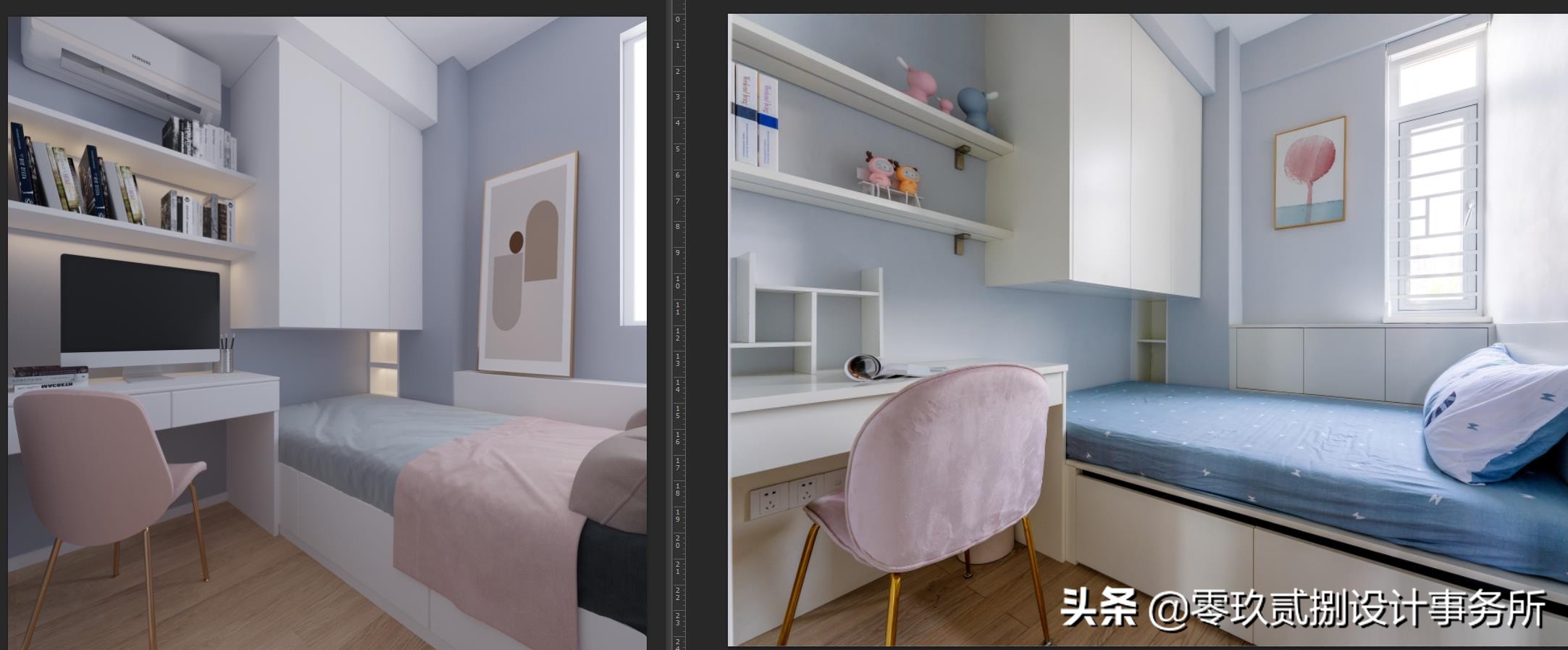 「零玖贰捌设计」65㎡“老破小”格局全改,变身阳光明媚小清新