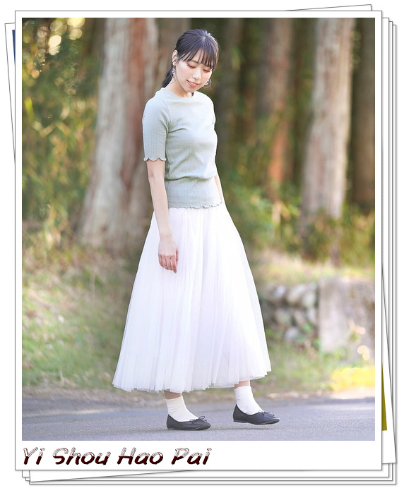 女生网纱裙穿搭技巧,夏天半身网纱裙的穿搭方法