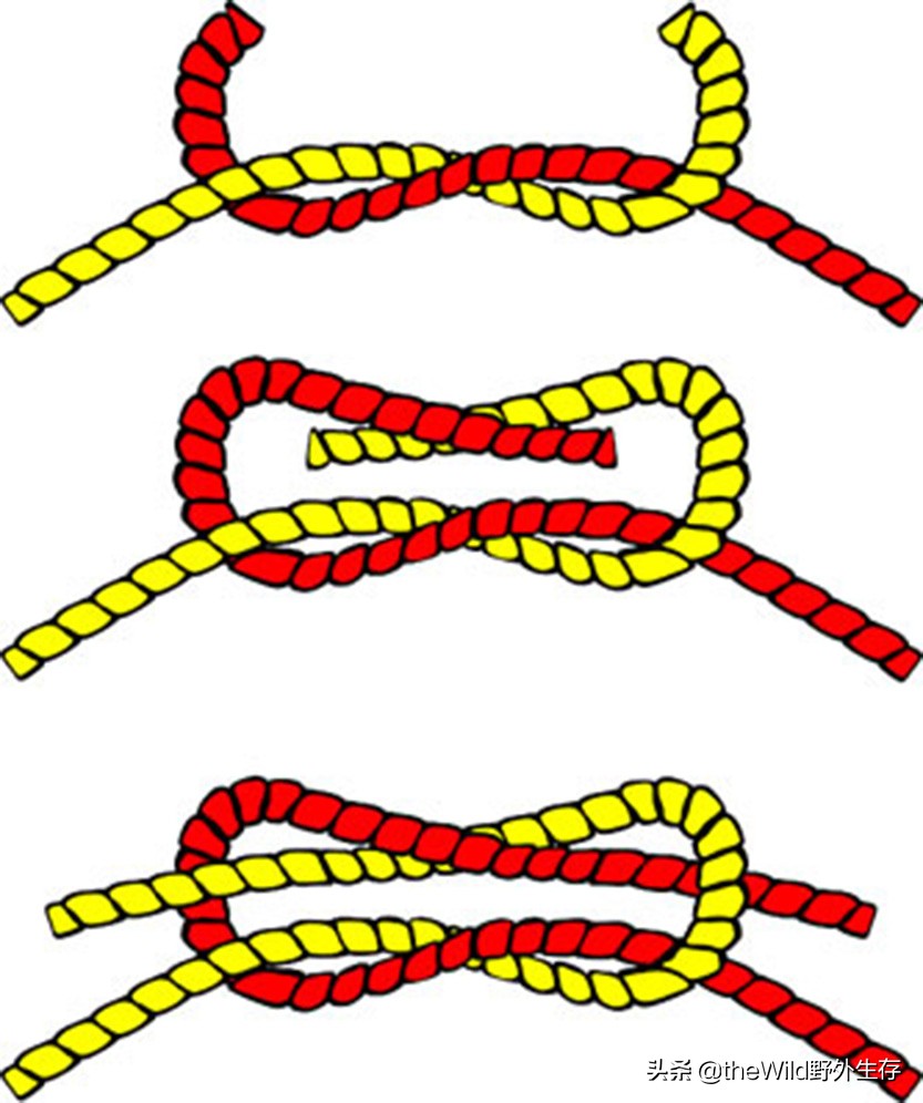 户外求生如何打绳结,野外生存25种绳结打法