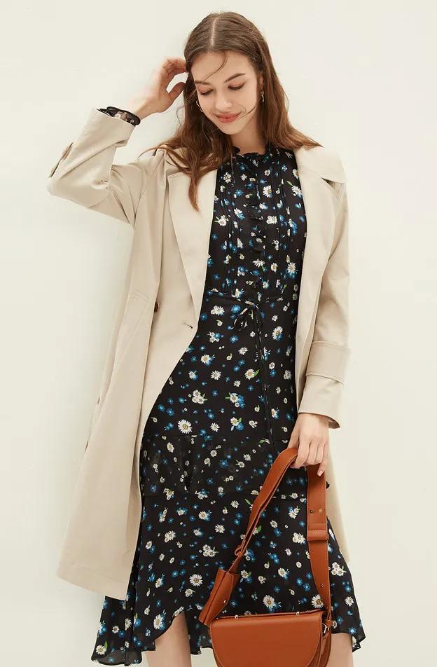 风衣的氛围感,氛围感风衣配什么裤子