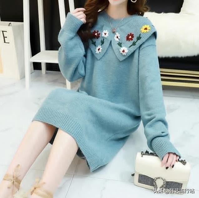 2020元旦韩国发布的新款毛衣款，再次流行休闲款，主题细节带个性