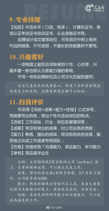 简历怎么写有亮点hr,hr教你写简单个人简历