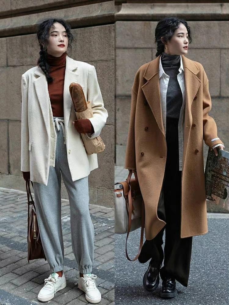 秋天流行一种穿法叫“叠穿”,韩系简约穿搭,营造穿衣层次感