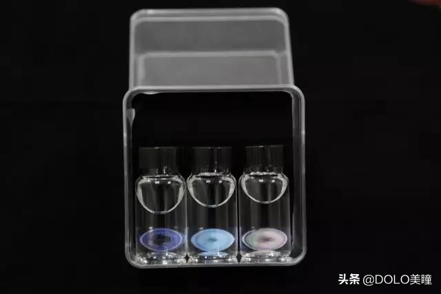 防蓝光透明美瞳,无滤镜深蓝美瞳