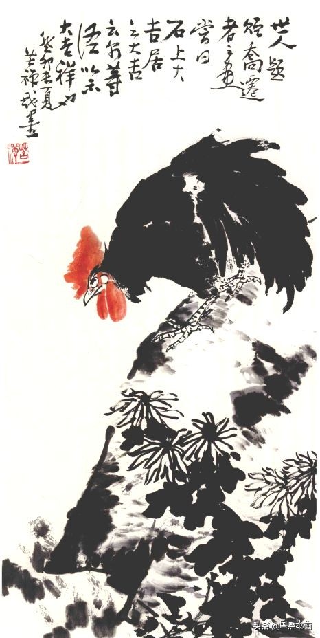 李苦禅画梅作品,李苦禅的菊花国画作品图片