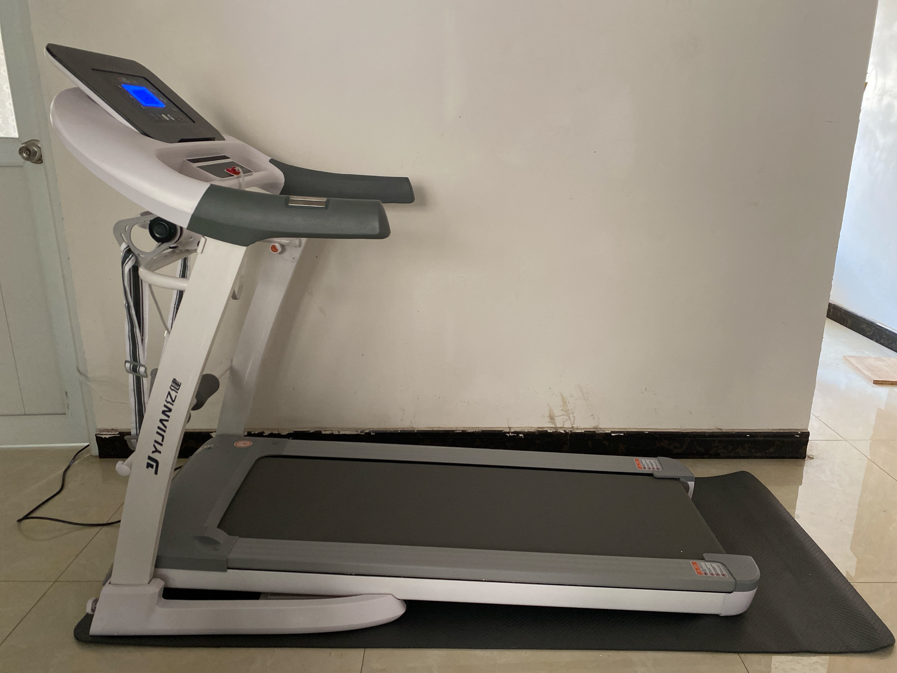 智能控速折叠跑步机,亿健精灵elf跑步机使用教程