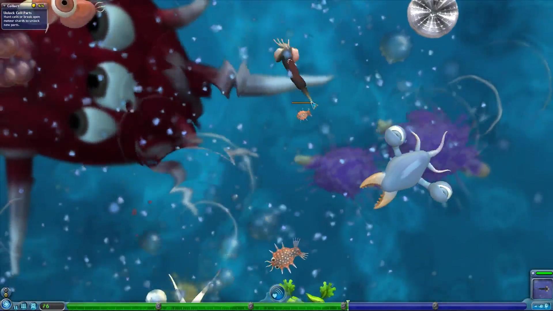 回顾经典游戏《孢子》从吞食到星空决战在美式进化掠夺中循环