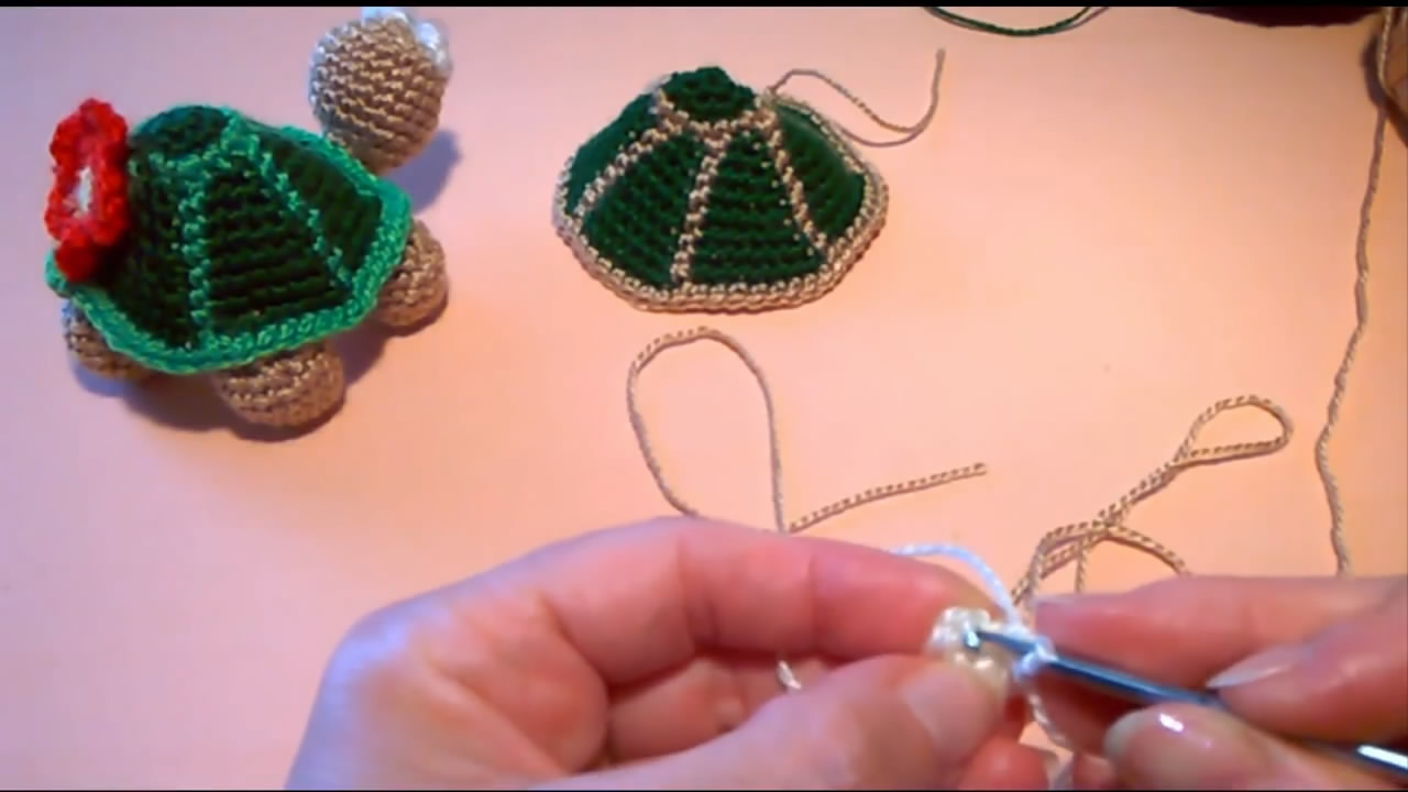 乌龟的钩织图解,小乌龟的钩织教程图解