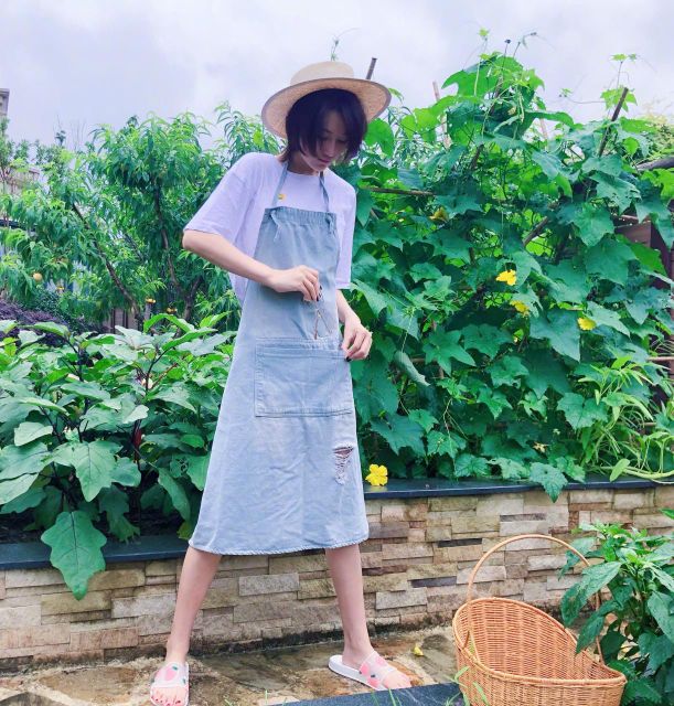 张馨予步入田园般生活,张馨予在田园的照片