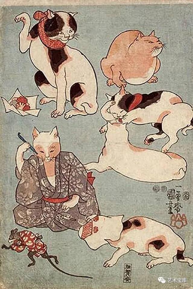 歌川国芳浮世绘中的源氏物语,西方美术史的画家