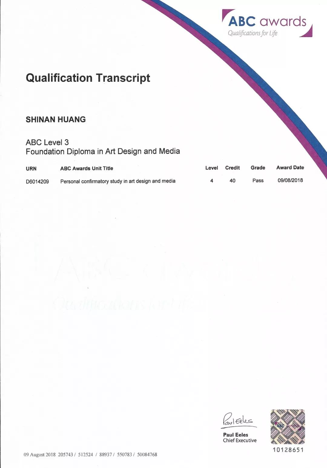 第三等级预科文凭：艺术，设计与媒体,在线