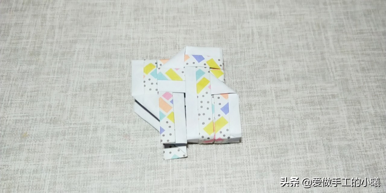 折纸小狗立体折纸模板,折纸立体组合画作品