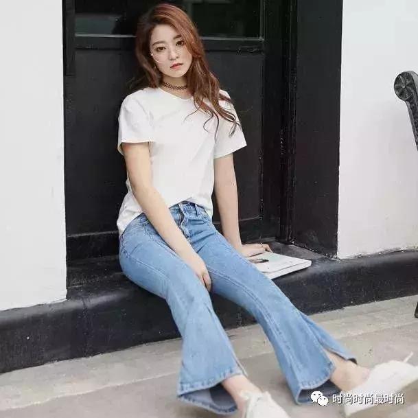 裤子裤腿开叉,裤子开衩常规版