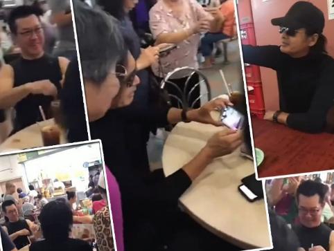 周润发谭咏麟爬山图片,周润发与谭咏麟同框