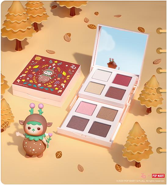 泡泡玛特联名intoyou眼影盘,za泡泡玛特联名