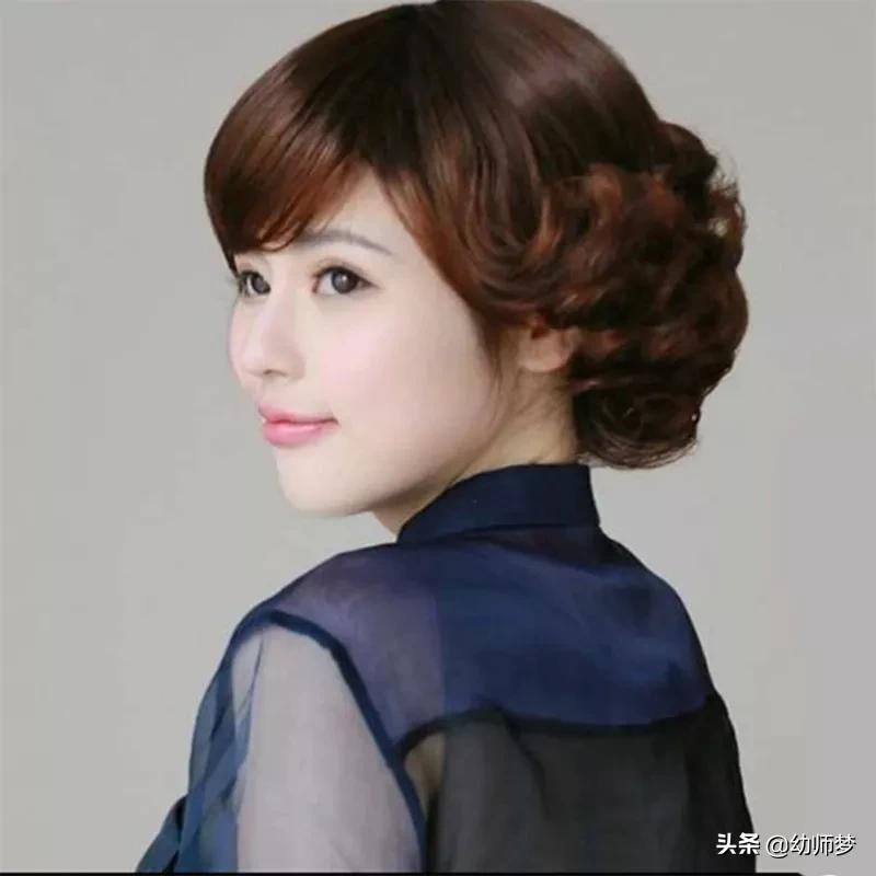 妈妈齐耳假发发型,中年假发发型