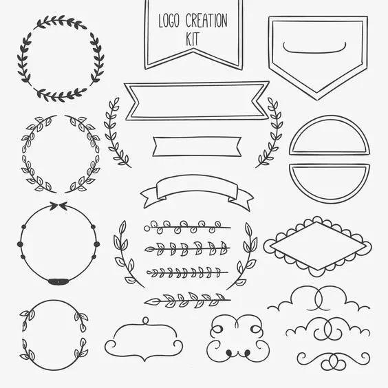 手绘画手账素材,手绘手抄账本