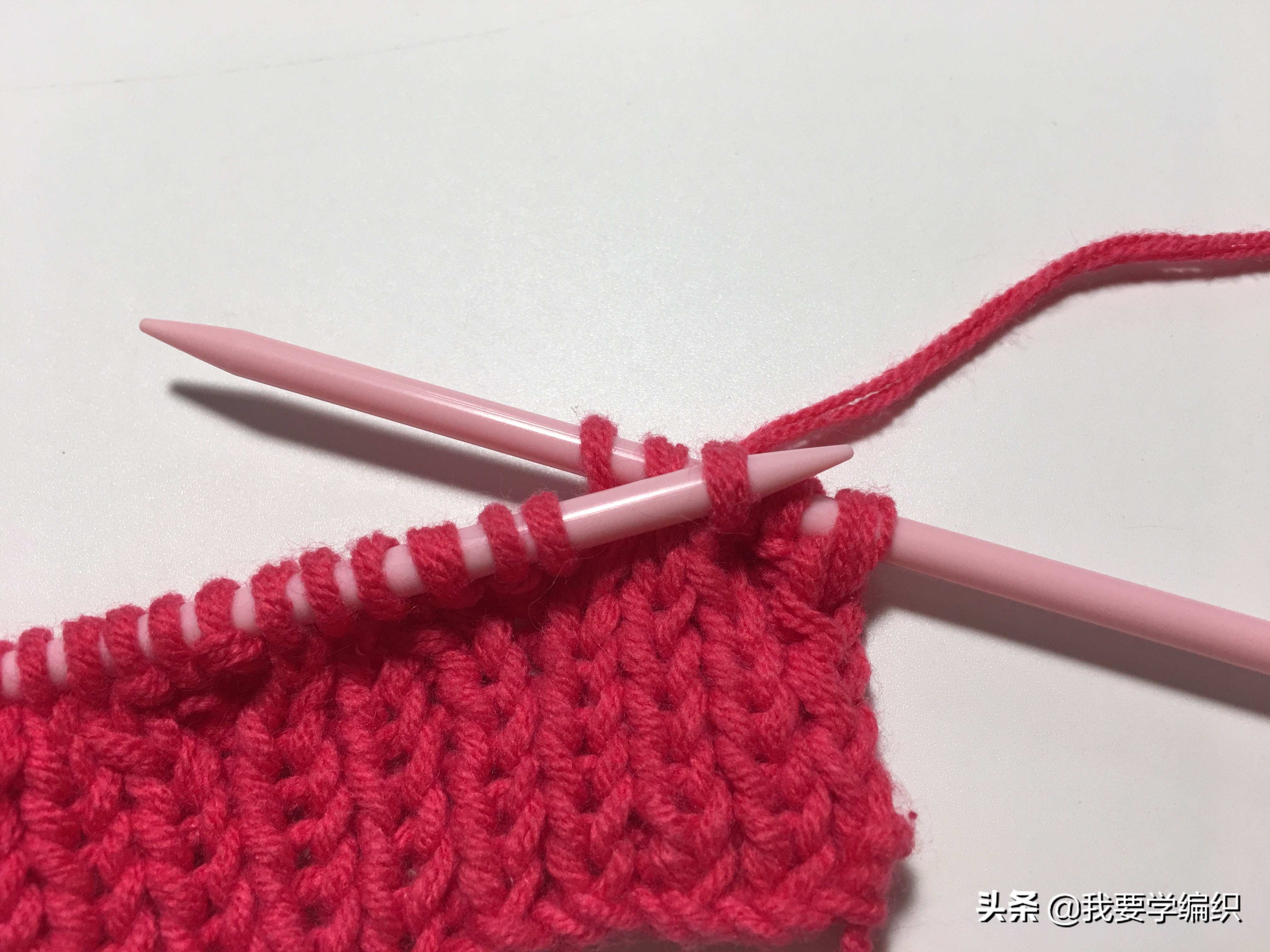 灯笼花底边编织教程,棒针编织大红灯笼教程