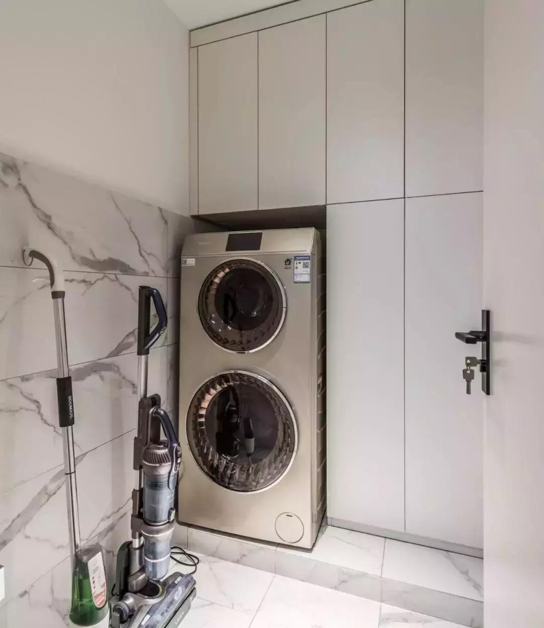 阳台放洗衣机装修效果图,装修洗衣机放阳台还是卫生间