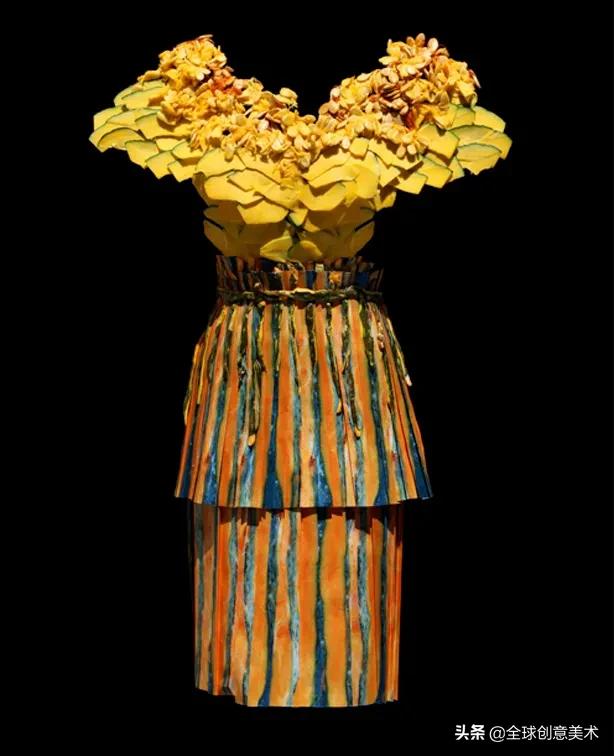 水果蔬菜礼服,瓜果蔬菜制作服装