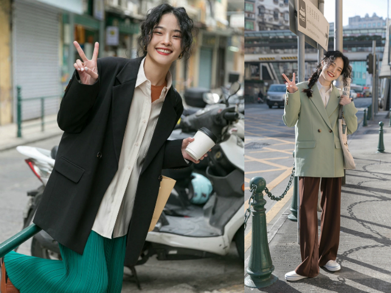 吴昕的秋冬时尚穿搭造型告诉你,吴昕穿西装的穿搭