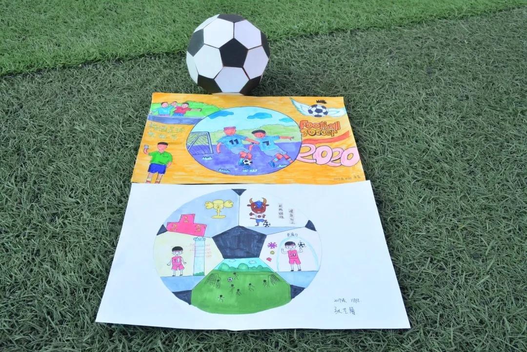 手工足球内马尔,足球diy画画