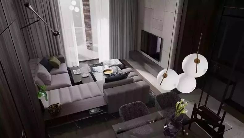 100种客厅设计,客厅餐厅一体餐厅设计风格