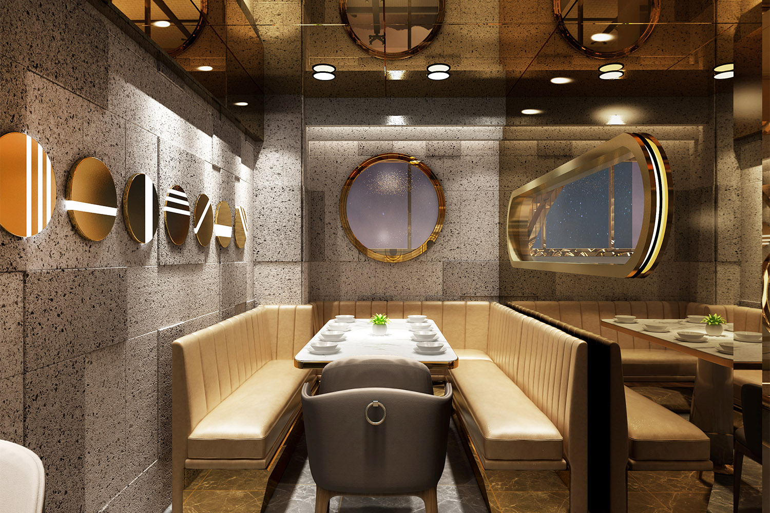 港式餐饮装修风格,特色餐饮装修风格设计中餐