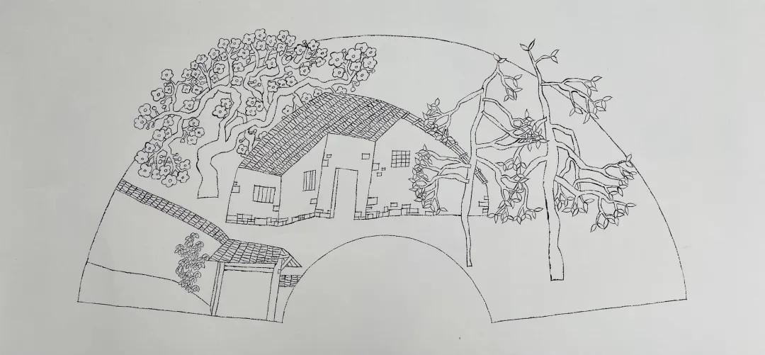 江南山水画白描,江南山水画工笔白描