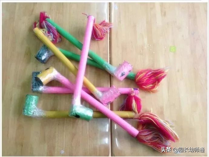 制作幼儿户外体育器械玩教具,幼儿园自制户外体育器械小推轮