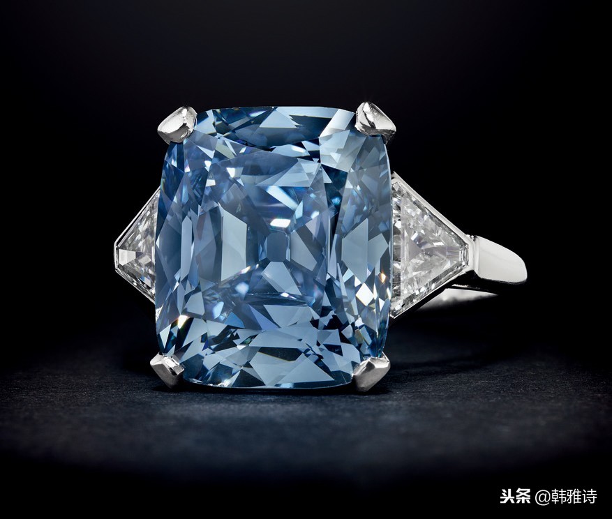 Bulgari宝格丽8.08ct鲜彩蓝钻戒指100000000元左右成交