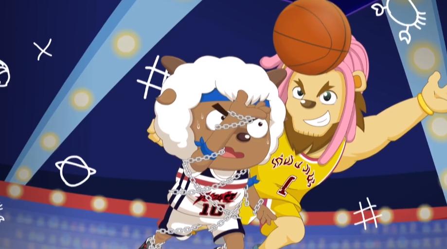 喜羊羊与灰太狼篮球爆照,喜羊羊与灰太狼打篮球的高光时刻