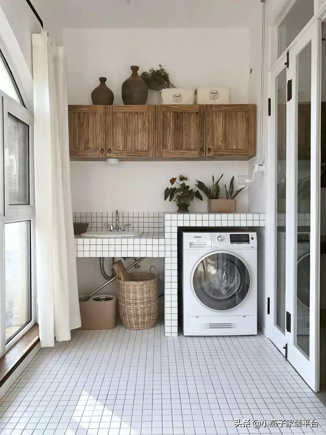纠结洗衣机放哪?看看别人家的真实案例