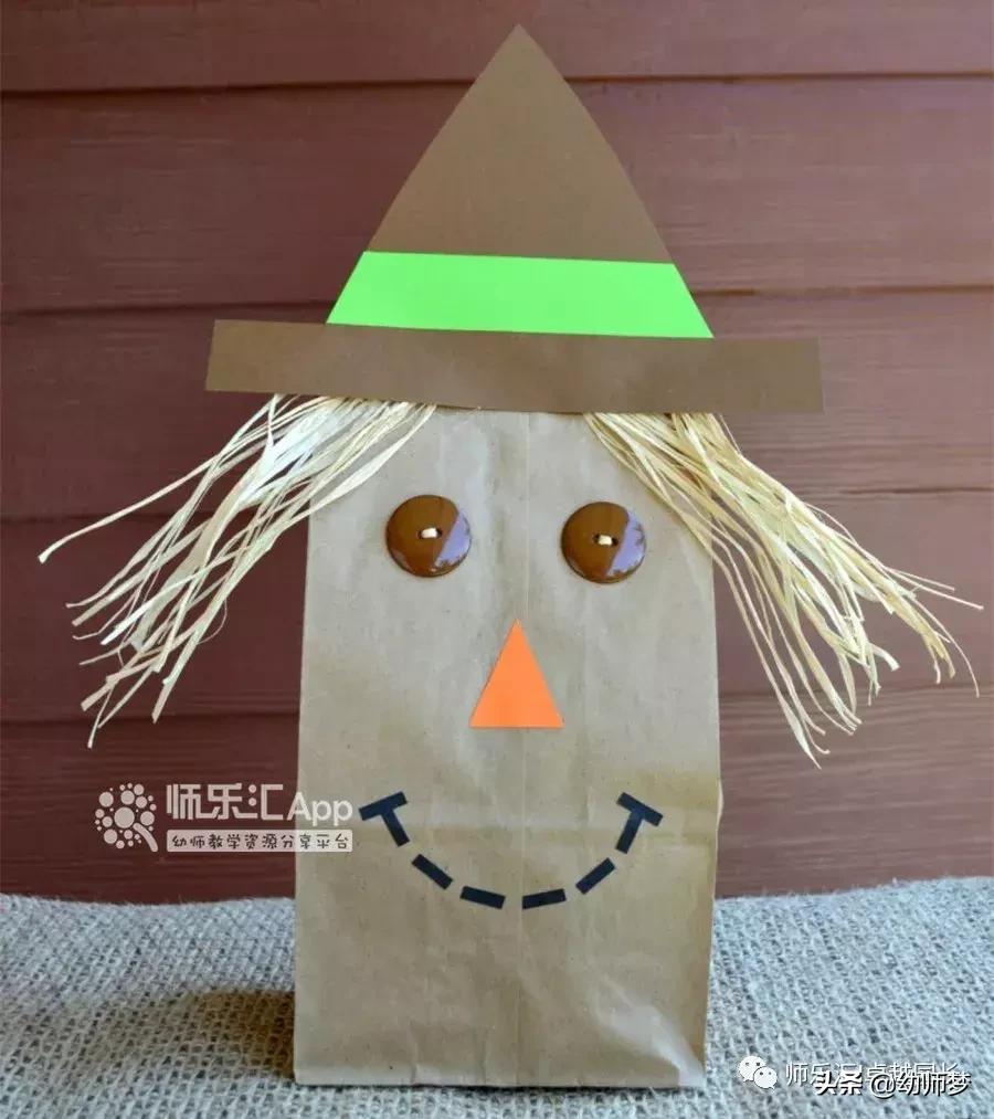 环保纸袋手工创意创作思路,幼儿纸袋手工环保创意图片