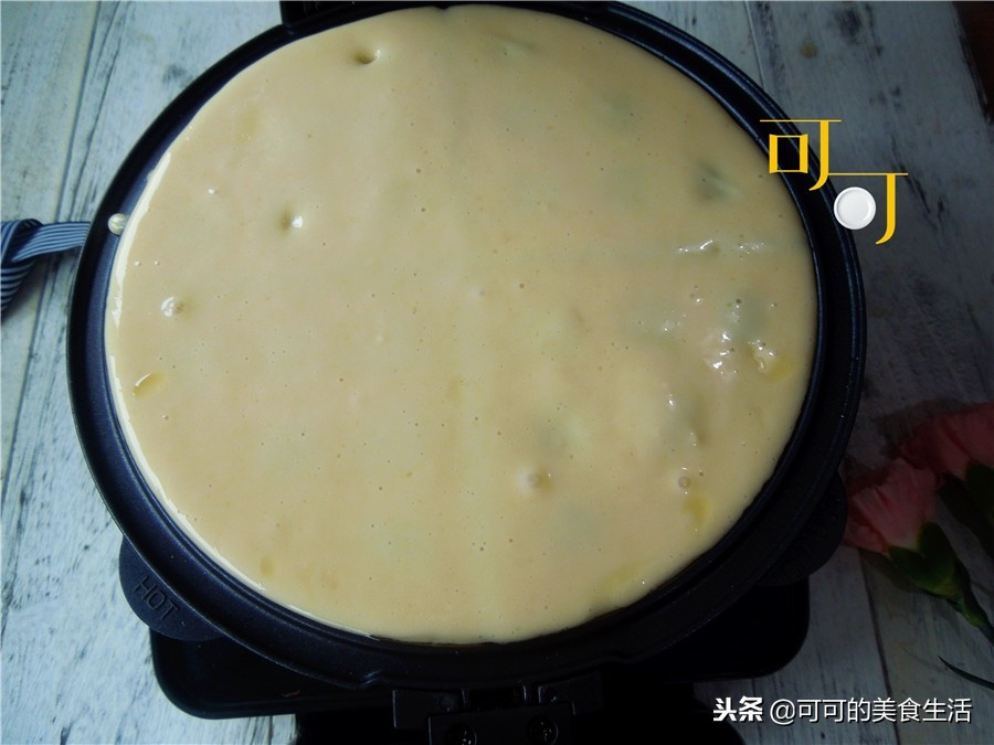 华夫饼精致早餐,又酥又软的华夫饼