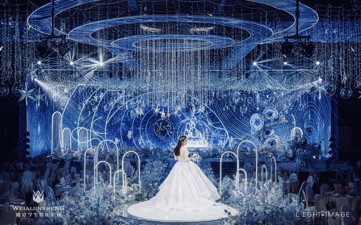 DODOWED真实婚礼案例推荐系列之唯爱今生婚礼策划蓝色星空案例